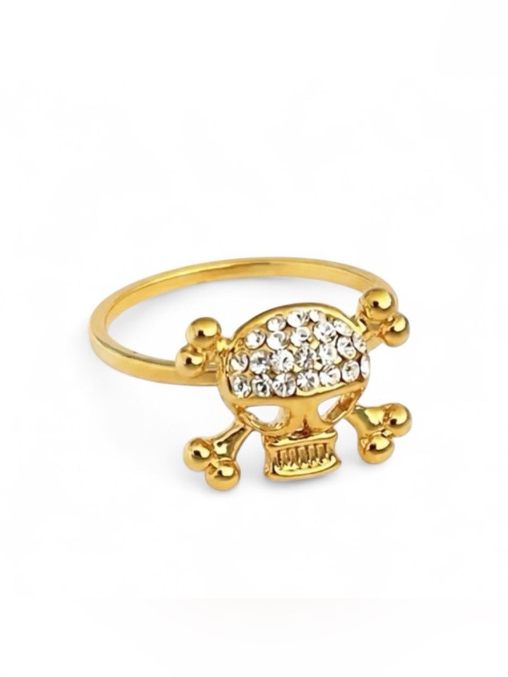 NWOT Skeleton gold plated ring